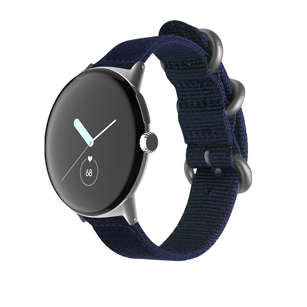 Smartwatch Armband Nylon Stahl-Schnalle Google Pixel Watch 4 / 3 / 2 / 1 41mm
