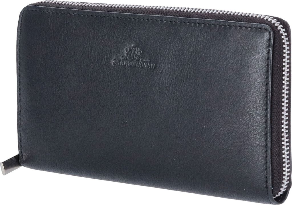 The Skandinavian Brand Lederbörse Quer Multicolor Black