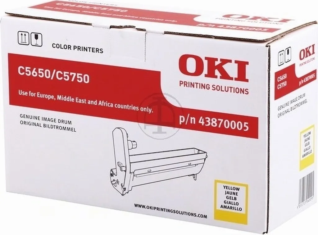 Tambour Jaune Haute Capacité OKI C5650 C5750 pour Impression Durable