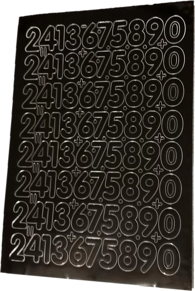Lettere e Numeri Adesivi per Cassette Postali e Citofoni - Consegna Rapida