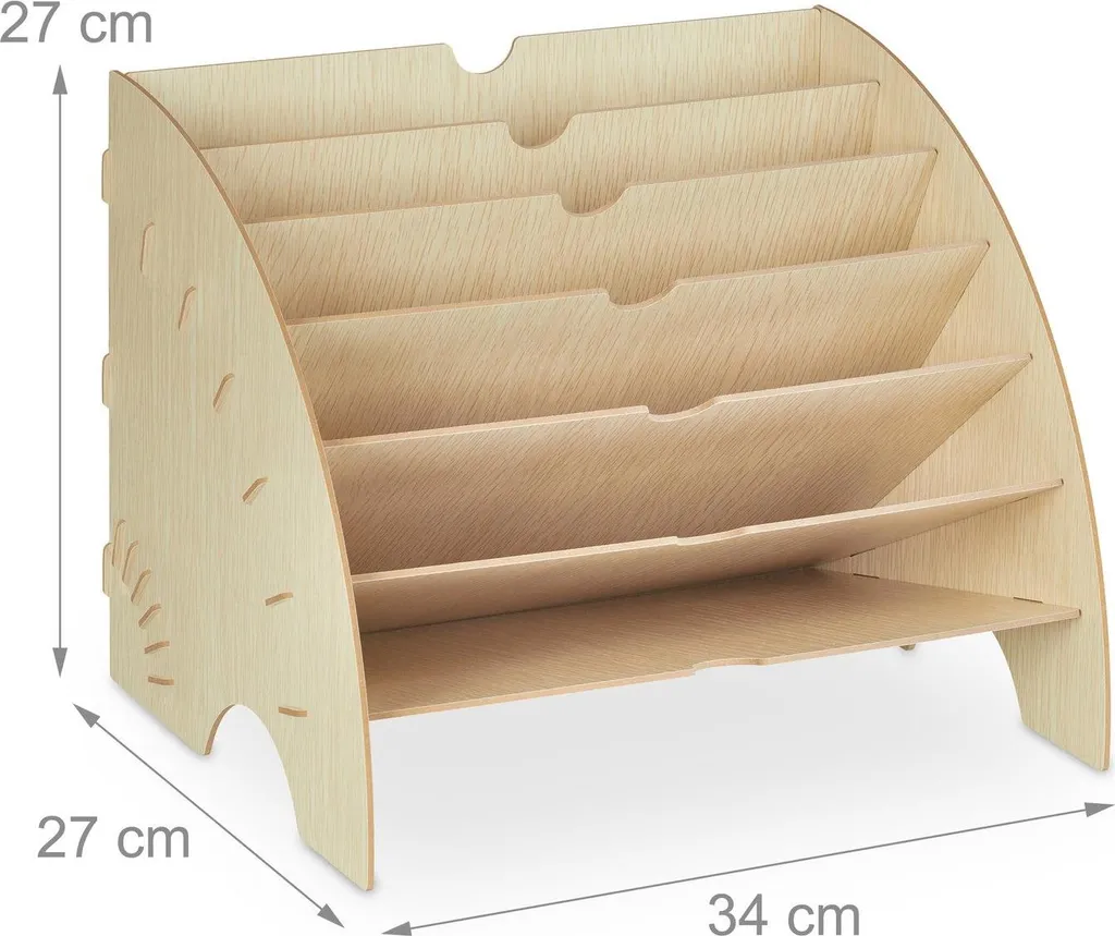 Module de rangement documents 6 compartiments pour bureau et secrétariat