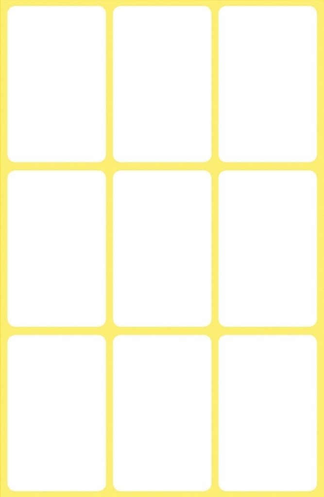 Etiketten 38x24mm VE=10x63 Stück weiß
