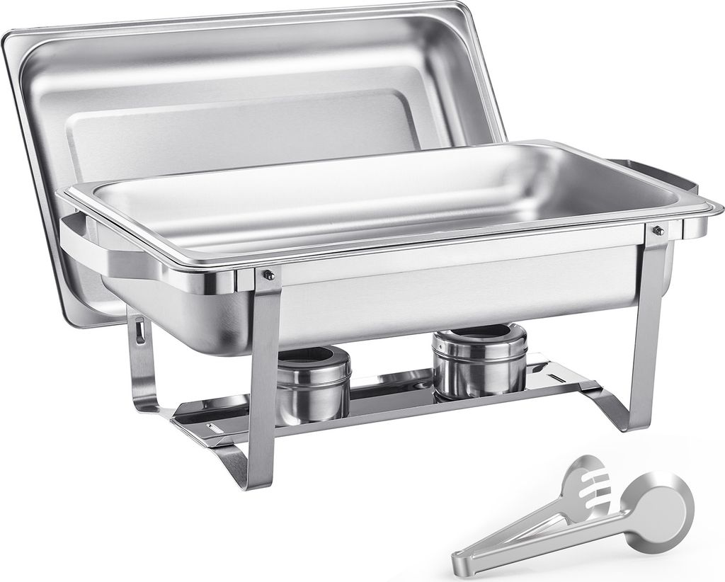 SucceBuy 8 Qt 4er-Pack rechteckiges Chafing Dish Buffet-Set Produktbild 