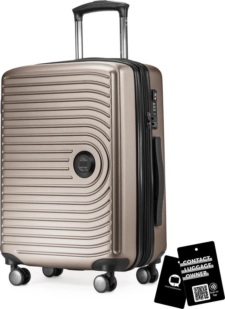 Recensione Mitte Trolley 55L: Bagaglio a Mano XL Champagne e TSA