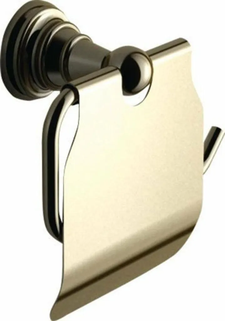 Porte-Rouleau WC en Bronze Antique Diamond Sapho avec Rabat Mobile