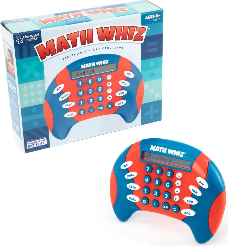 Console portable Math Whiz avec 8 niveaux de difficulté de calcul - 3