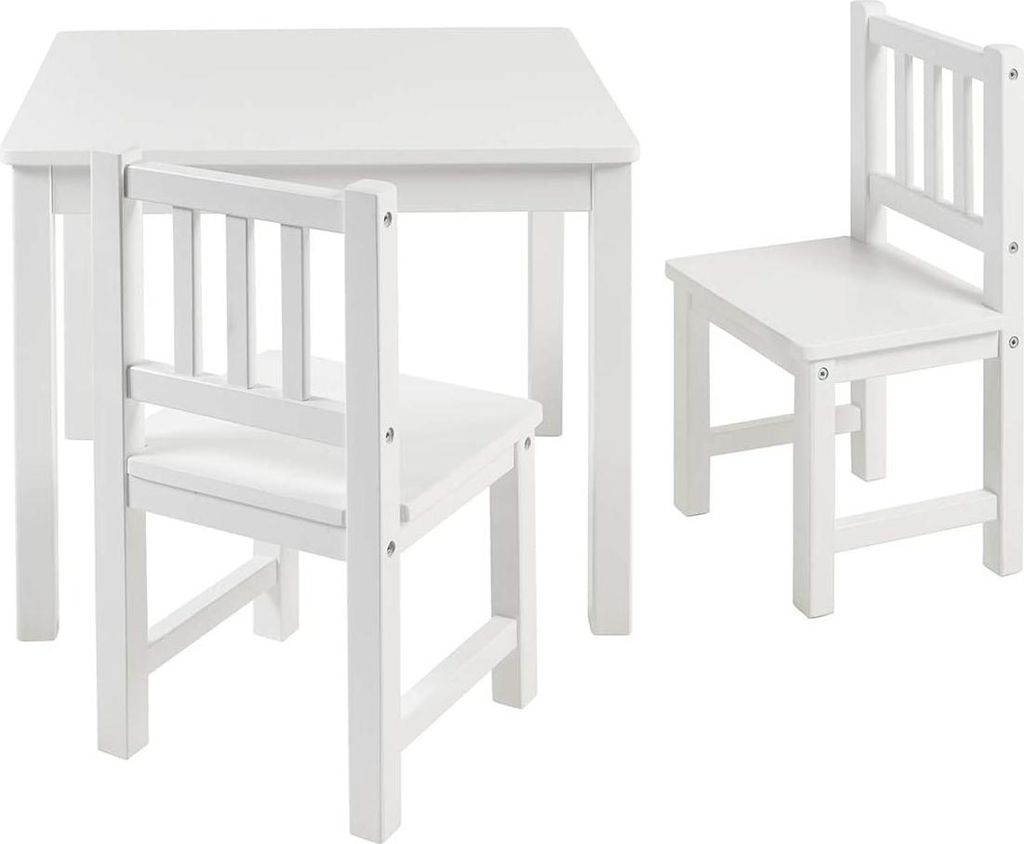 BOMI® Kindertisch mit 2 Stühlen Amy aus Kiefer Massiv Holz Produktbild 