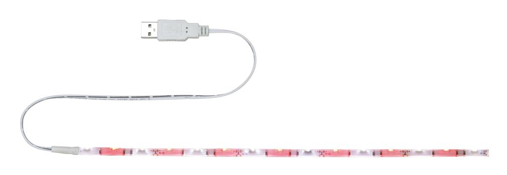 Paulmann LED Stripe mit USB Anschluss Rot/Weiß 30cm 1,5W