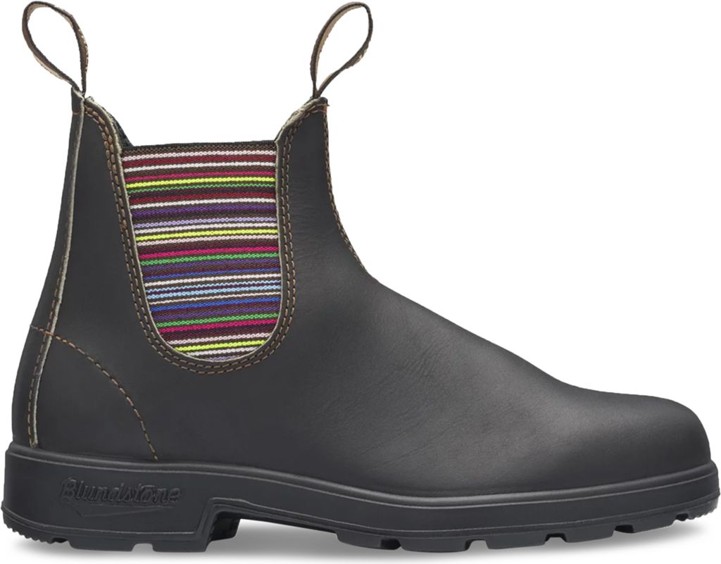 Blundstone Blundstone 1409 Stout Braun With Striped Elastic (500 Series) Rindsleder Größe: 42 Schmal