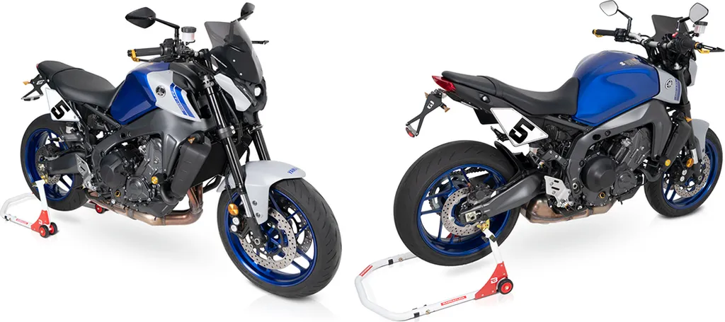 Support de plaque Yamaha MT-09 2021-2023 MT09 RN69 court en acier noir