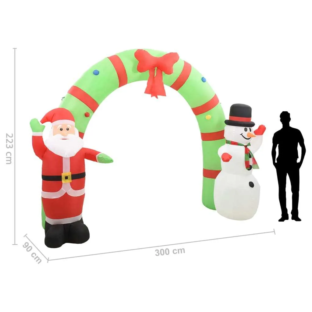 Arche de Noël gonflable 223cm avec LED intégrées et fixations incluses - 11