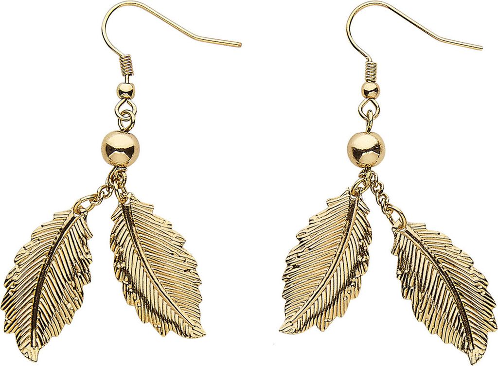 Blad-oorringen | Gouden sieraden, kostuum van een Romeinse Productafbeelding 