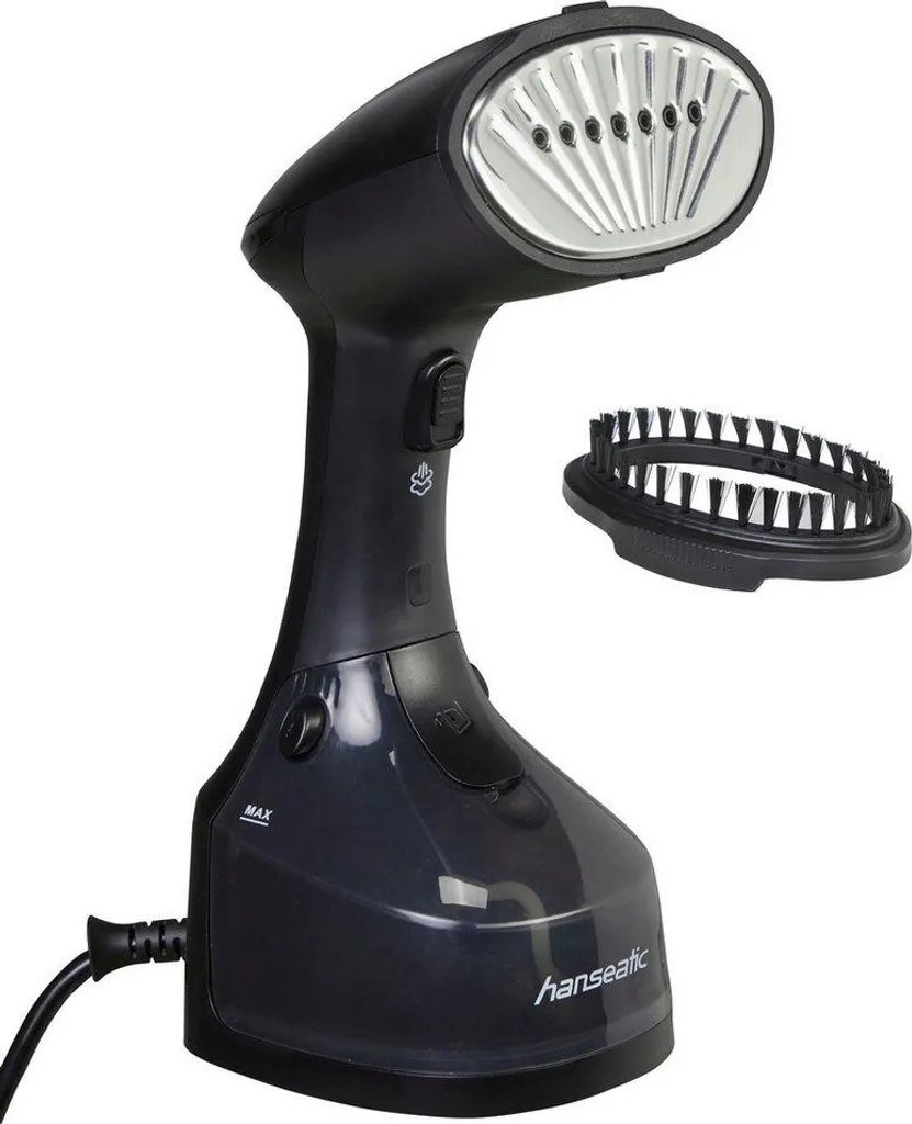 HANSEATIC ferro da stiro a vapore HHS25022BCU, ferro da stiro a vapore, 1300 W, design elegante, cavo da 2,5 m, piastra in acciaio inox, sistema antigoccia.