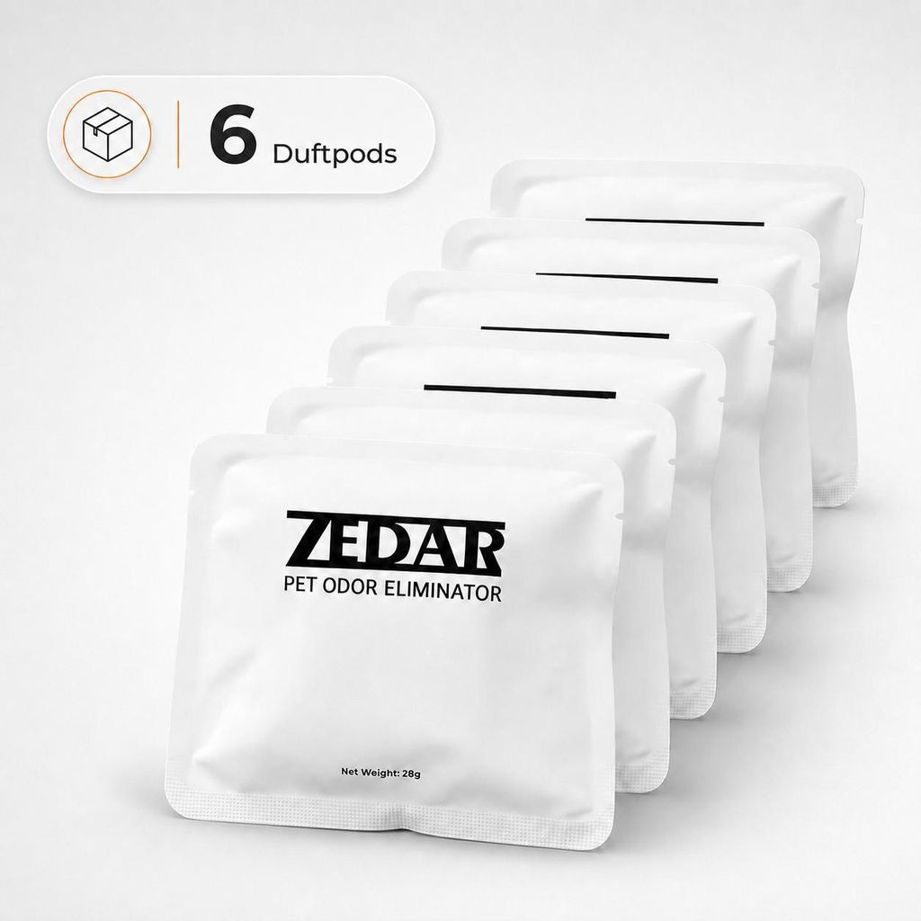 Zedar K1200 Geruchsvernichter - 6 Stück - Für Zedar K1200 Selbstreinigende Katzentoilette, Geruchskontrolle