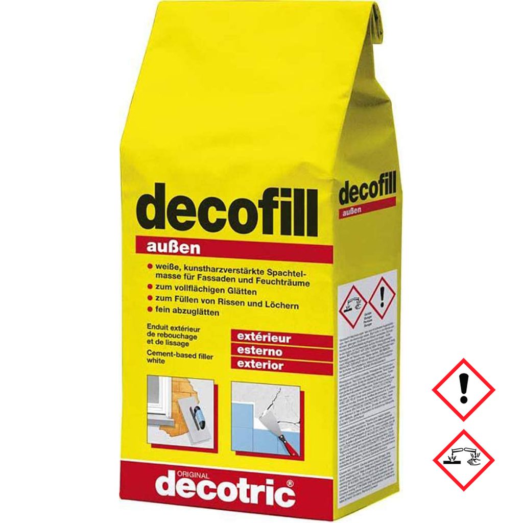 decofill Spachtelmasse 1kg, außen decotric Produktbild 