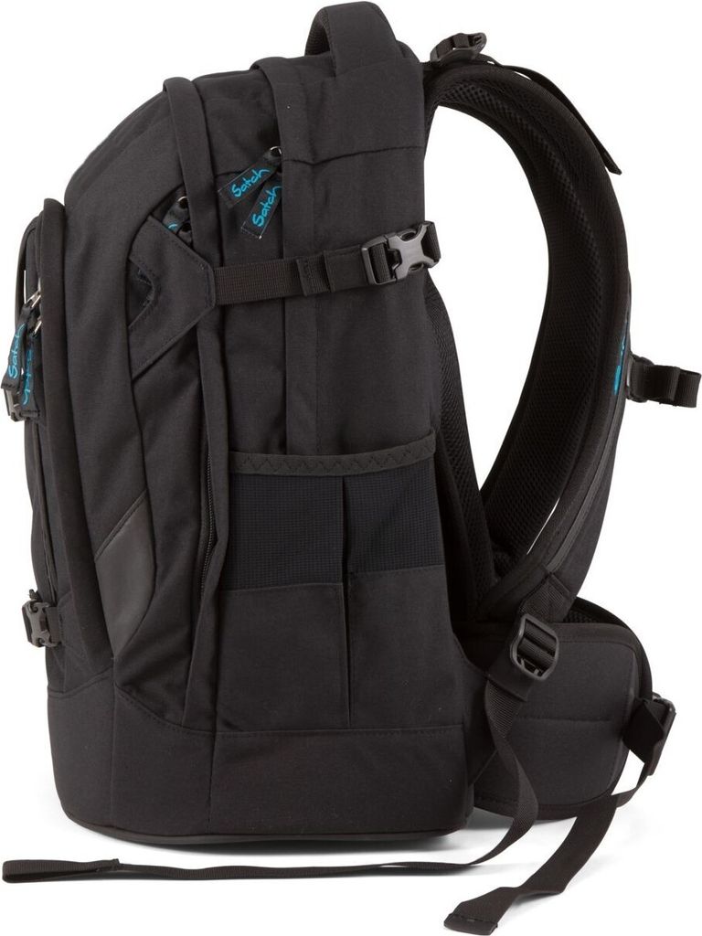ANTARTIK Schulrucksack Mit 4 Fächern – Schwarz, Kompakt 23 X 12 X 5 Cm