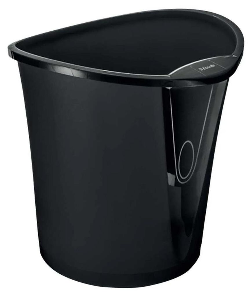 Esselte Basko 15l Mülleimer Schwarz  Schwarz One Size Produktbild 