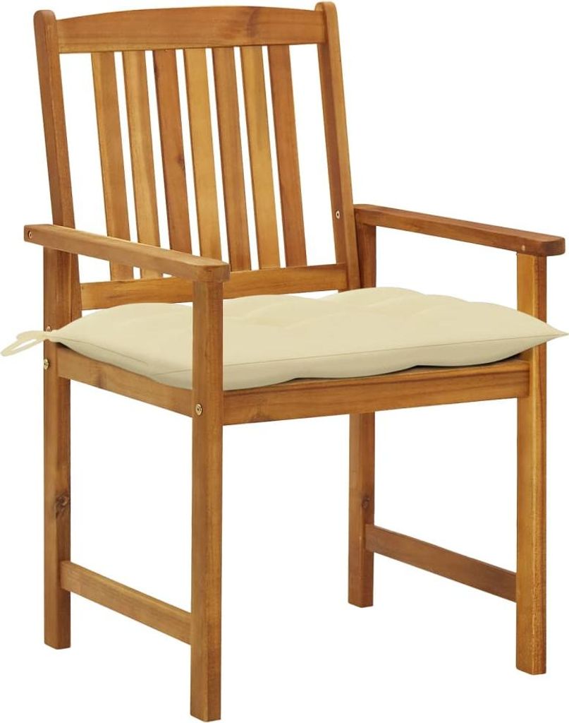 vidaXL Gartenstühle mit Kissen 8 Stk. Massivholz Akazie