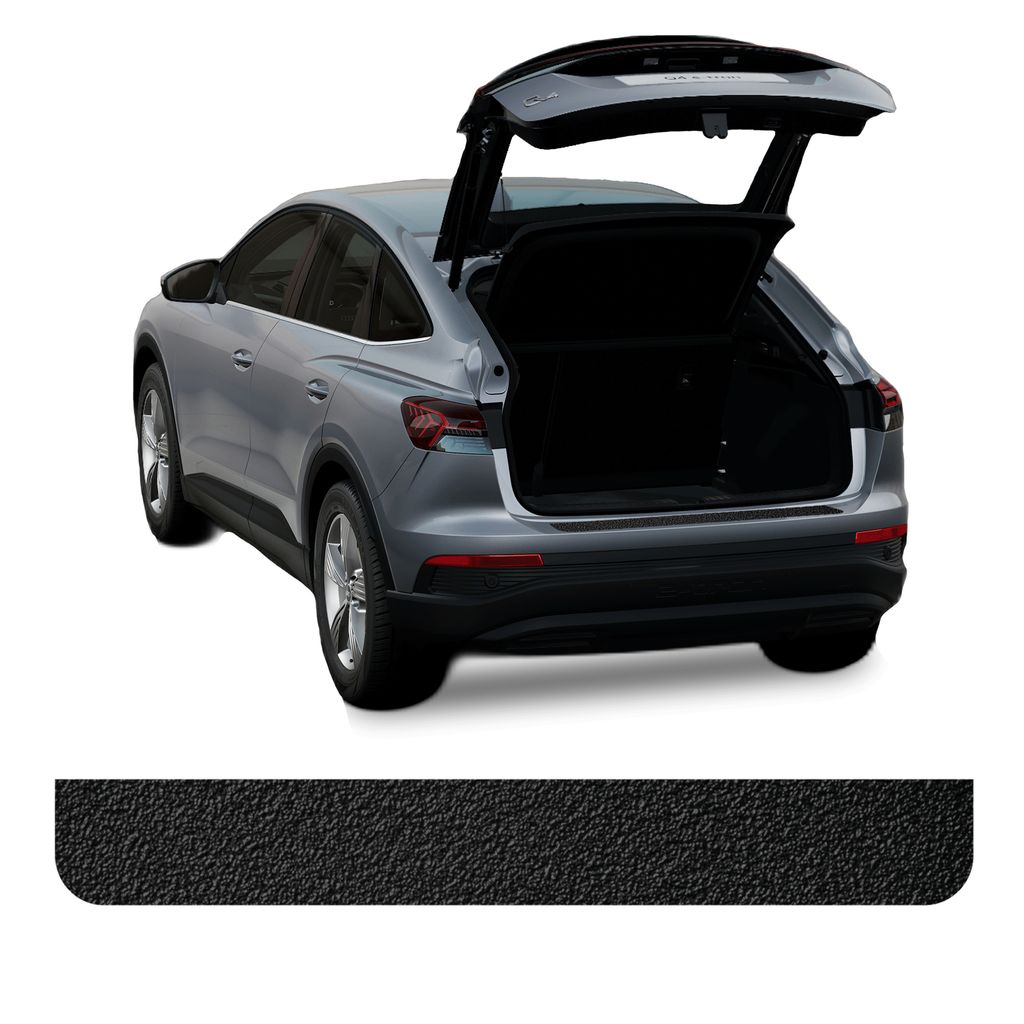 Kratzschutz für Auto-Kofferraumschwellen, schwarz, 80 x 1000 mm