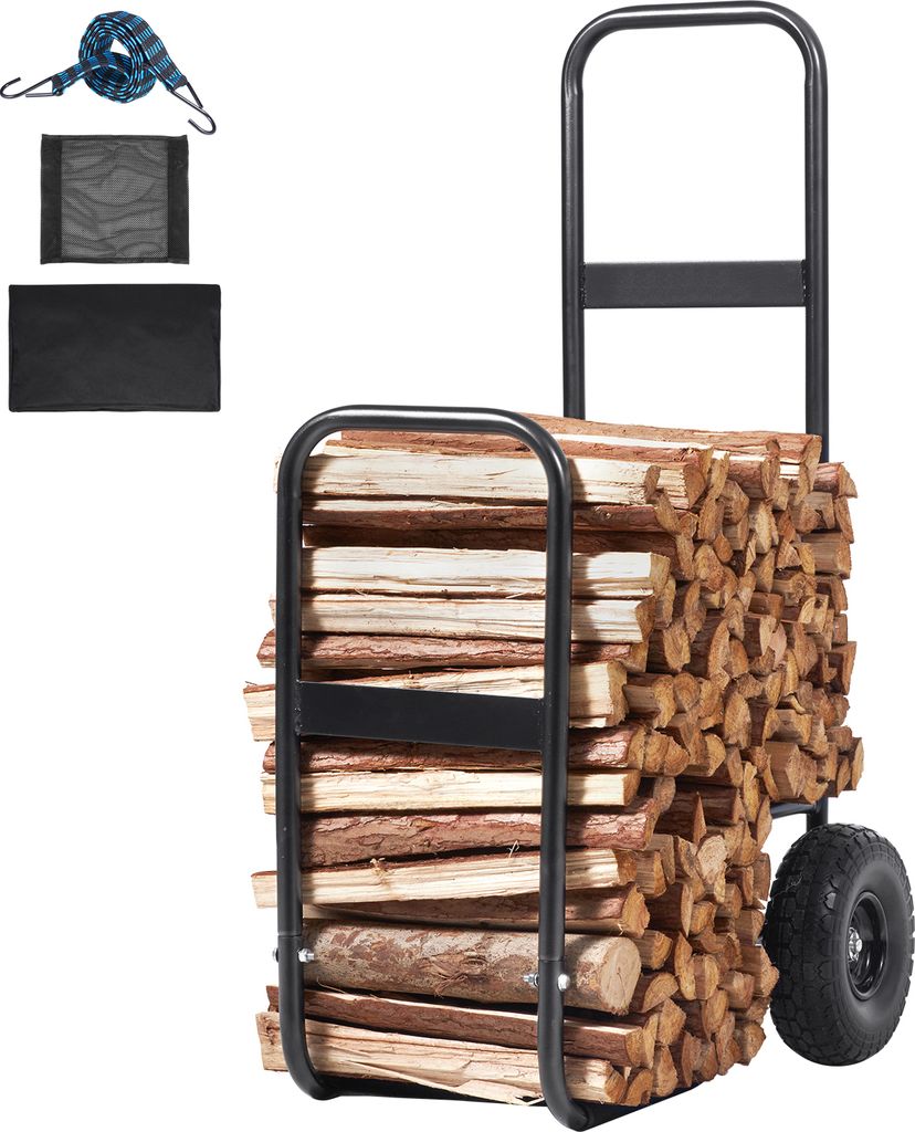 SucceBuy Chariot à bois de chauffage, capacité de charge de Image du produit 