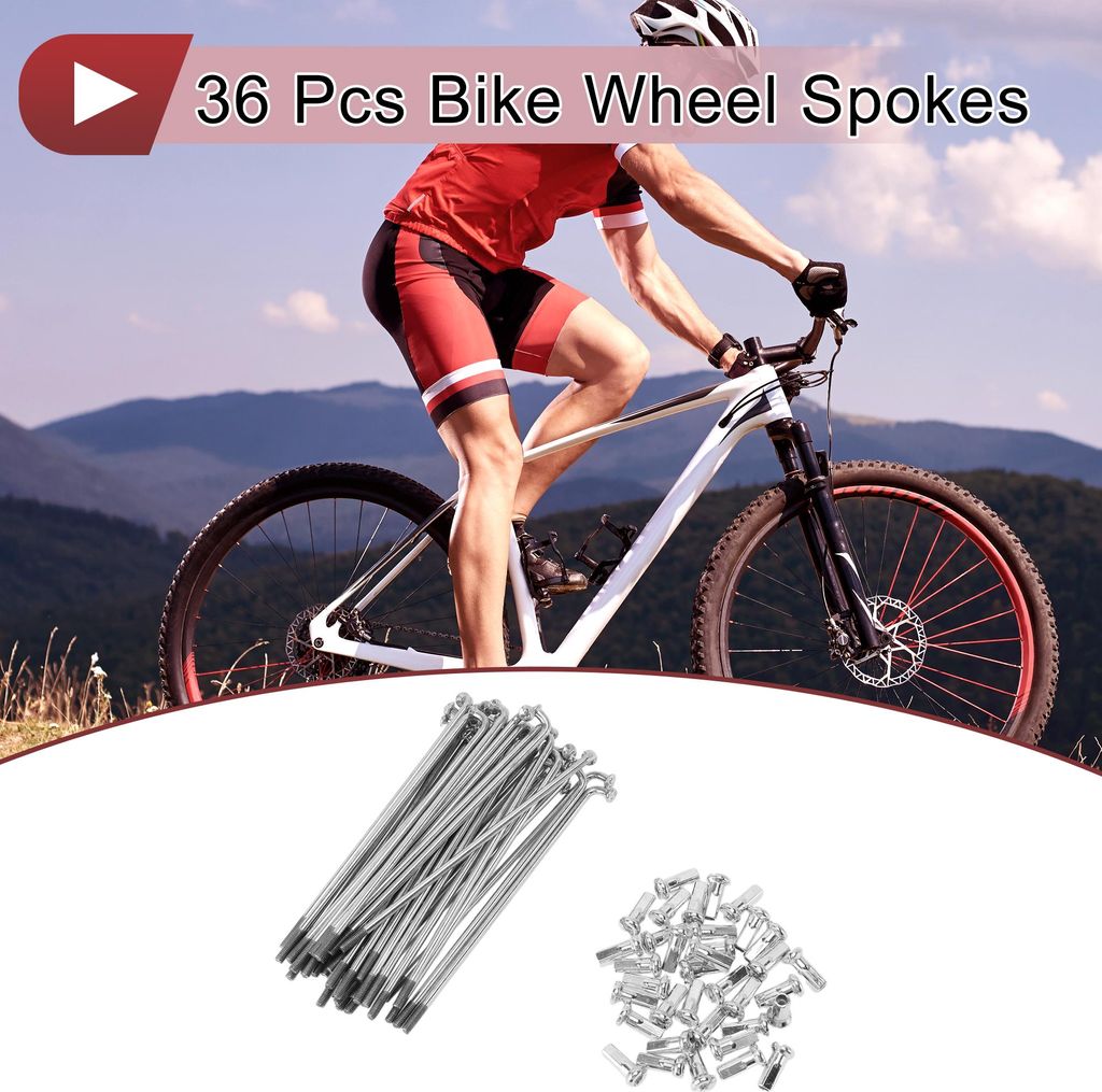 36 Set 12G Fahrradspeichen 90mm Fahrradradspeichen 45 Stahl Produktbild 