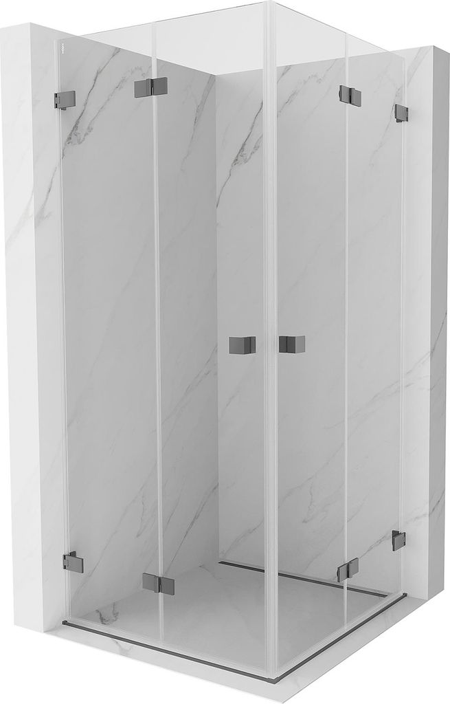 Mexen Lunar-F Duo faltbare Duschkabine 100 x 100 cm, Produktbild 
