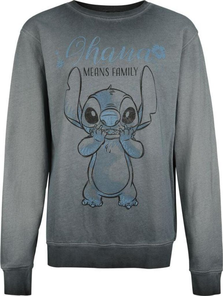 Lilo & Stitch Sweatshirt Damen Ohana blau L