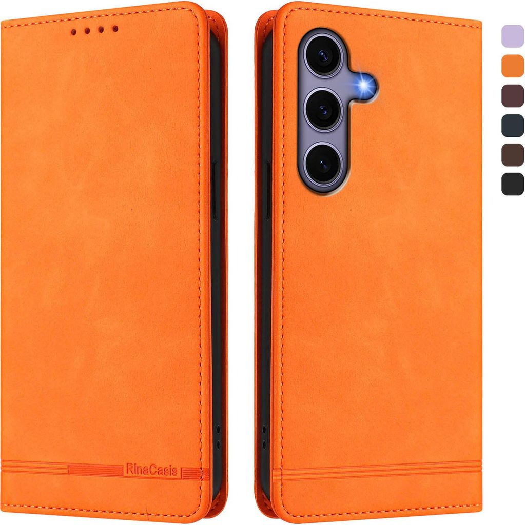 Hülle für Samsung Galaxy S25 / S24, Retro Kunstleder Produktbild 