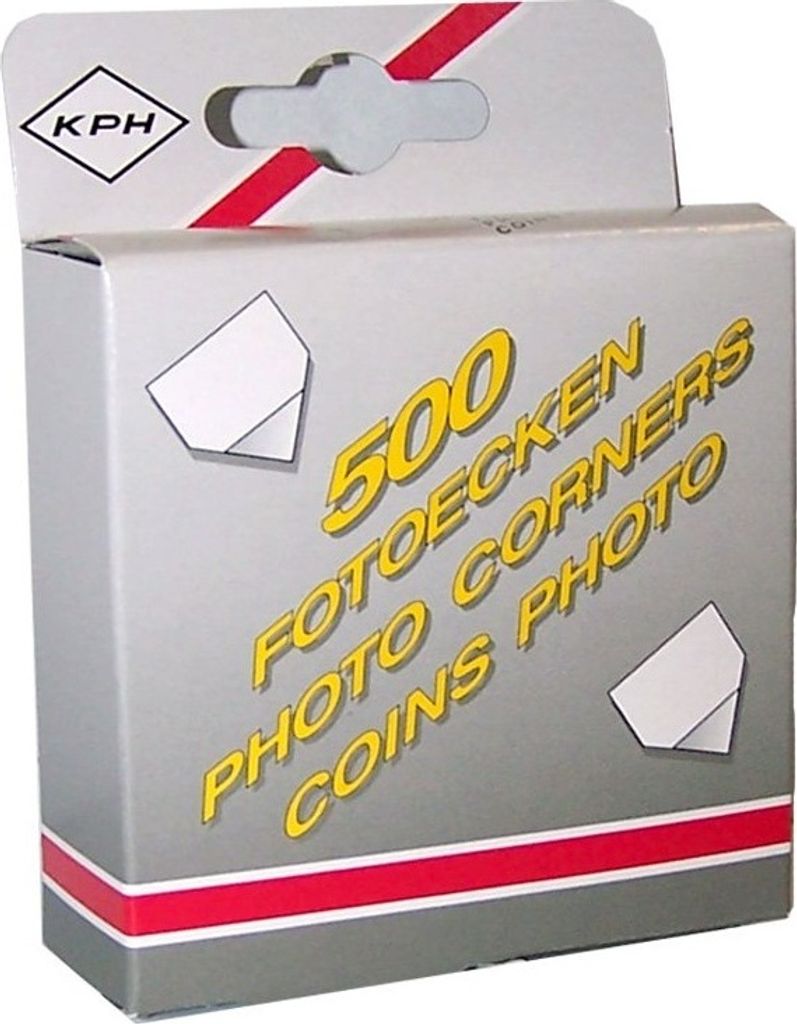 Fotoecken 500 Stück selbstklebend mit durchsichtiger Deckfolie für Scrapbooks und Fotoalben