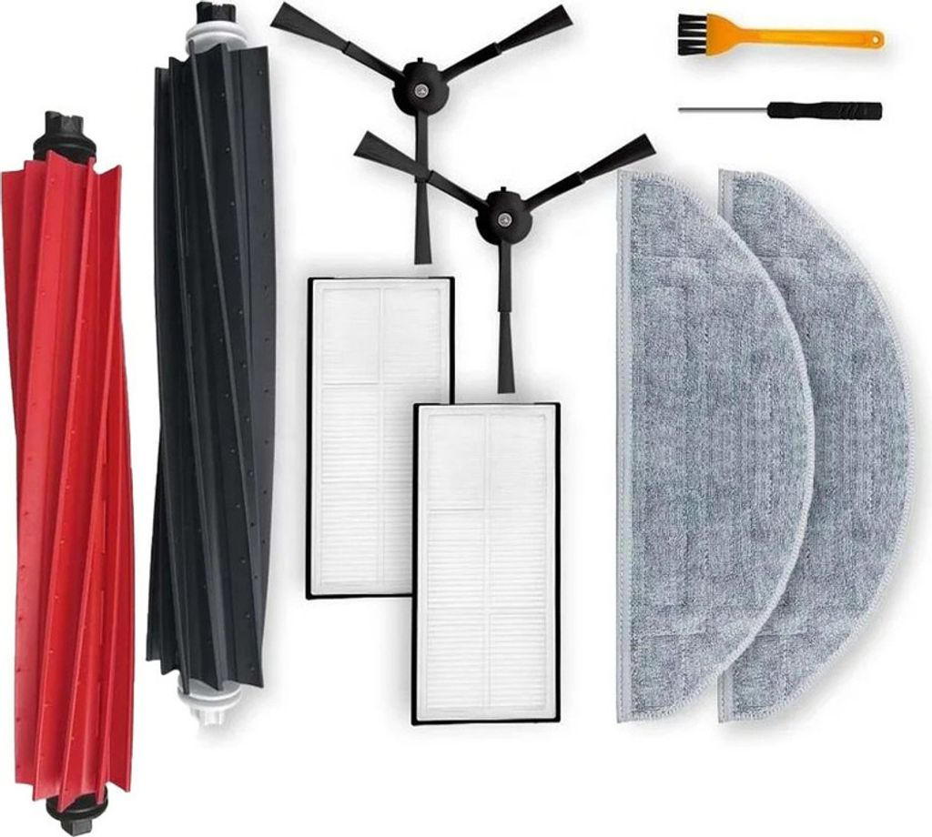 Mobilly Bürsten-, Filter- und Mop-Set für Roborock S8, S8+, S8 Pro Ultra, 8 Stück