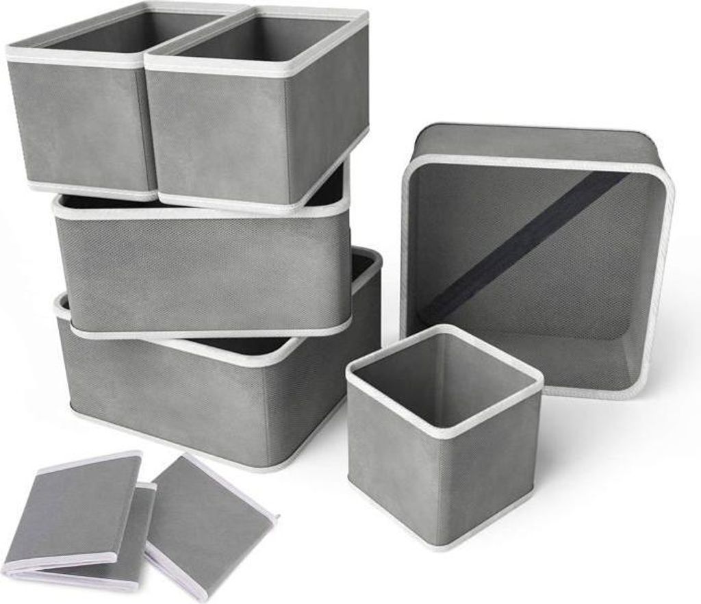 Schubladenorganizer, faltbare Aufbewahrungsbox aus Stoff für Unterwäsche, BHs, Socken, Krawatten, Schals usw.
