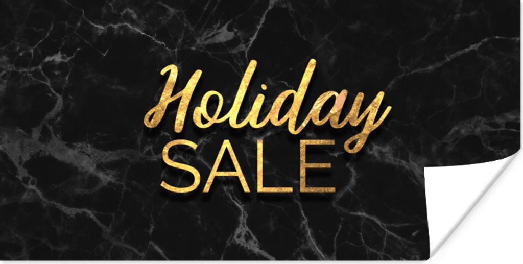 MuchoWow Poster Verkauf - Urlaub - Gold - Marmor 40x20 cm - Poster für die Wand - Poster Schlafzimmer