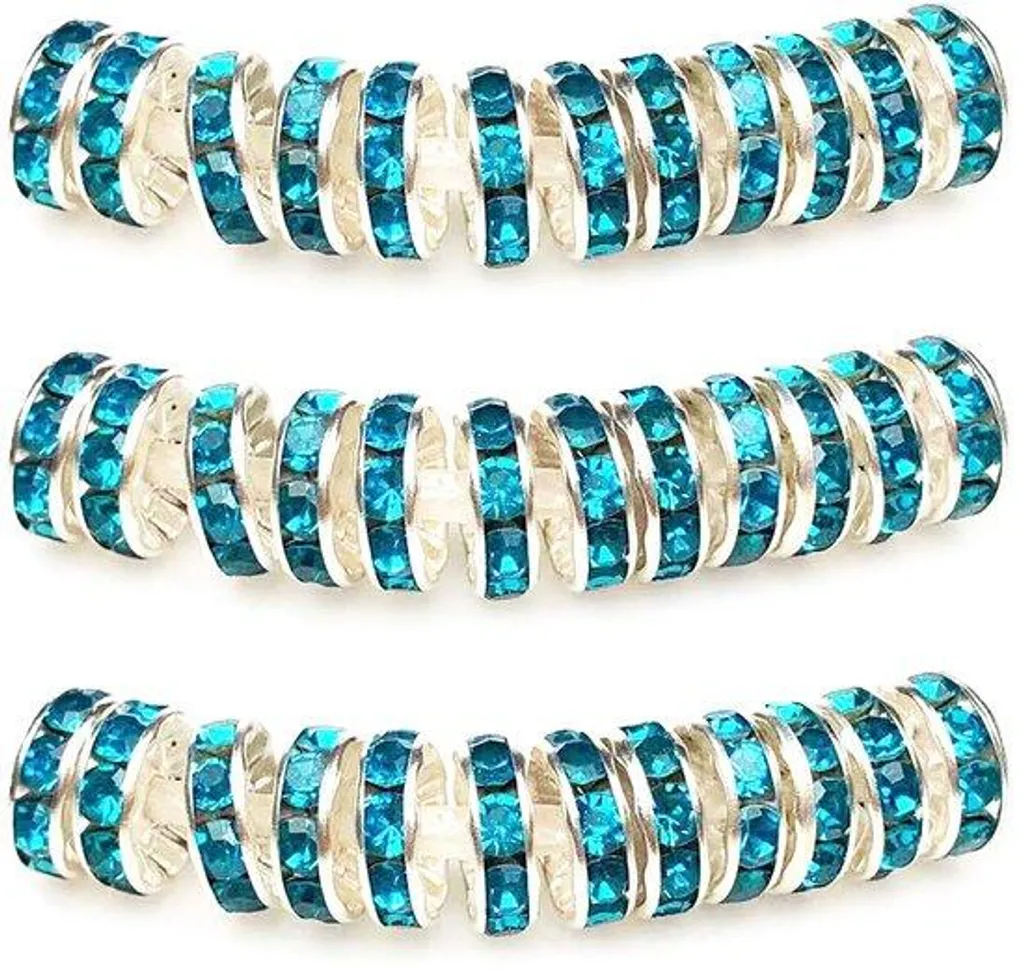Perles en strass 4 mm bleu clair : finissez vos bijoux avec éclat