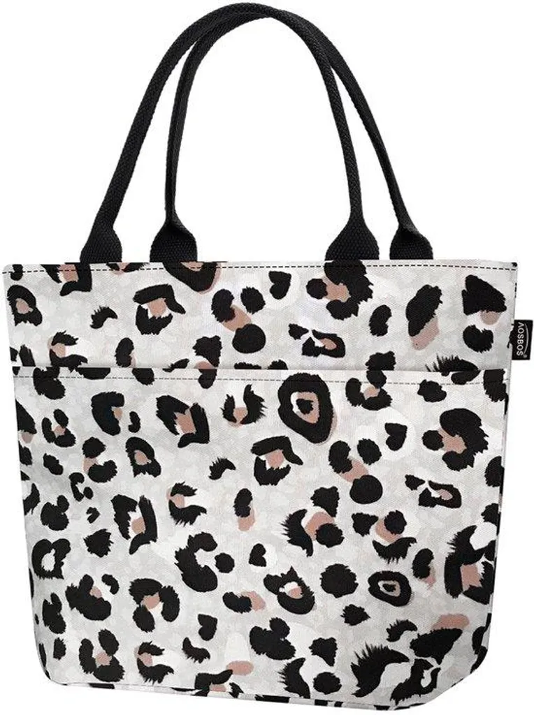 Sac de rechange isotherme pliable motif léopard pour repas scolaire