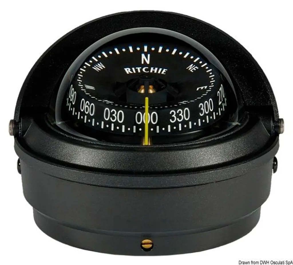 Compas de navigation pour bateau extérieur RITCHIE 3 pouces noir