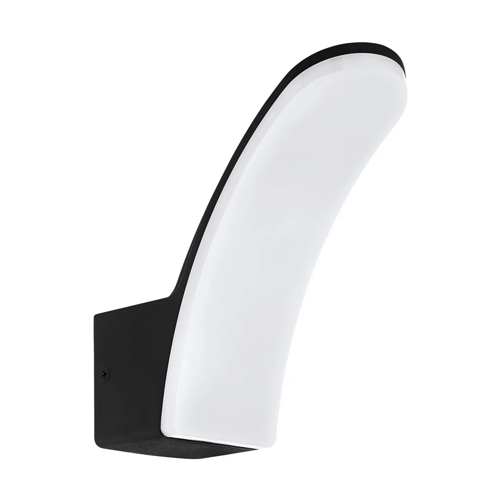 EGLO Fiumicino Applique murale d'extérieur LED 11W noir au design épuré