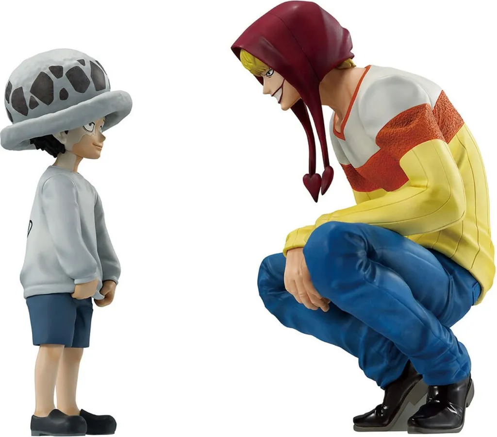 Figurines One Piece Law & Corazon 11cm - Scène The Unbreakable Law