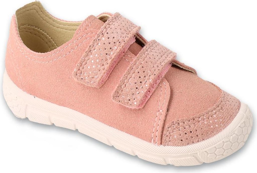 Befado Honey 908P00 908X002 rosa flexible Schuhe, Klettverschluss