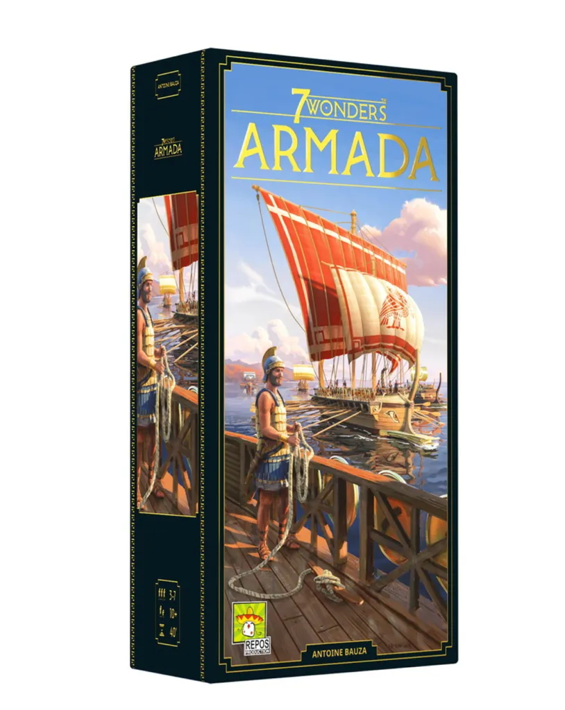 7 Wonders Armada Nouveau Design : Figurines de Bateaux et Plateaux