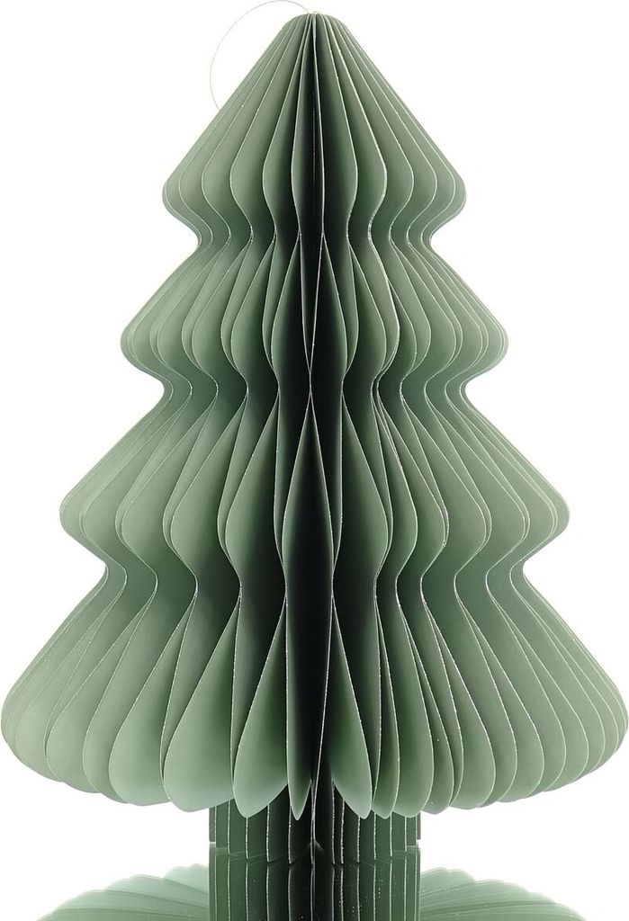 Kaemingk Weihnachtsanhänger Tannenbaum Mintgrün Glitter & Aufhänger 40 cm - Papier