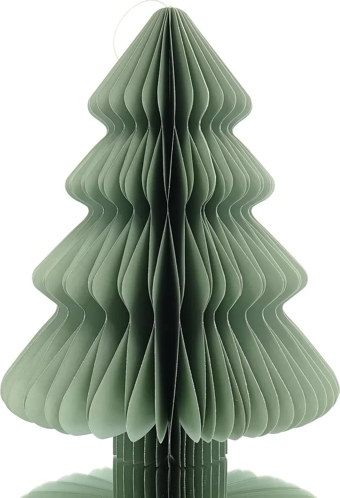 Décoration de Noël Suspendue Sapin Papier Vert Menthe 40 cm pour Salon