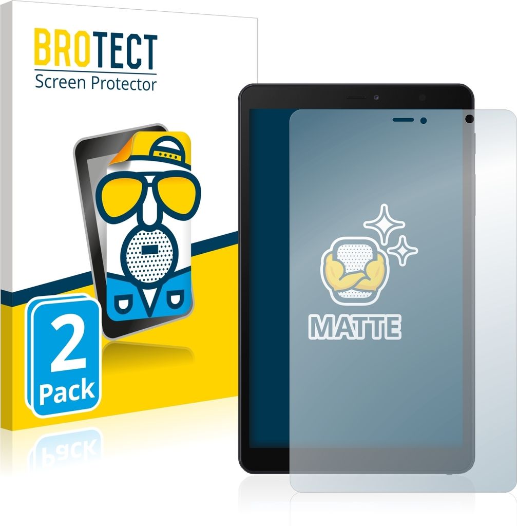2x BROTECT Schutzfolie für Samsung Galaxy Tab A 8.0 S Pen 2019 Displayschutz Displayschutzfolie Folie Matt Entspiegelungsfolie