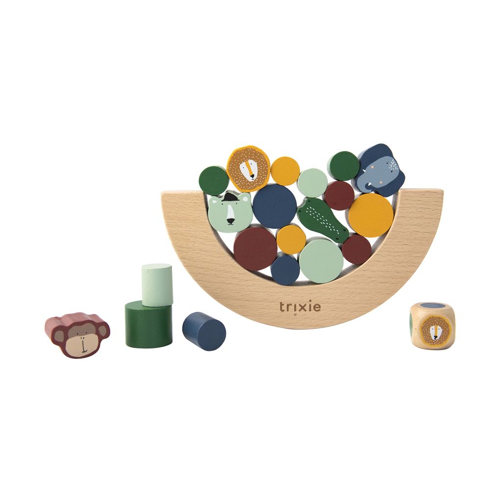 Trixie Holz-Balance-Spiel - pädagogisches Holzspielzeug für Kinder -