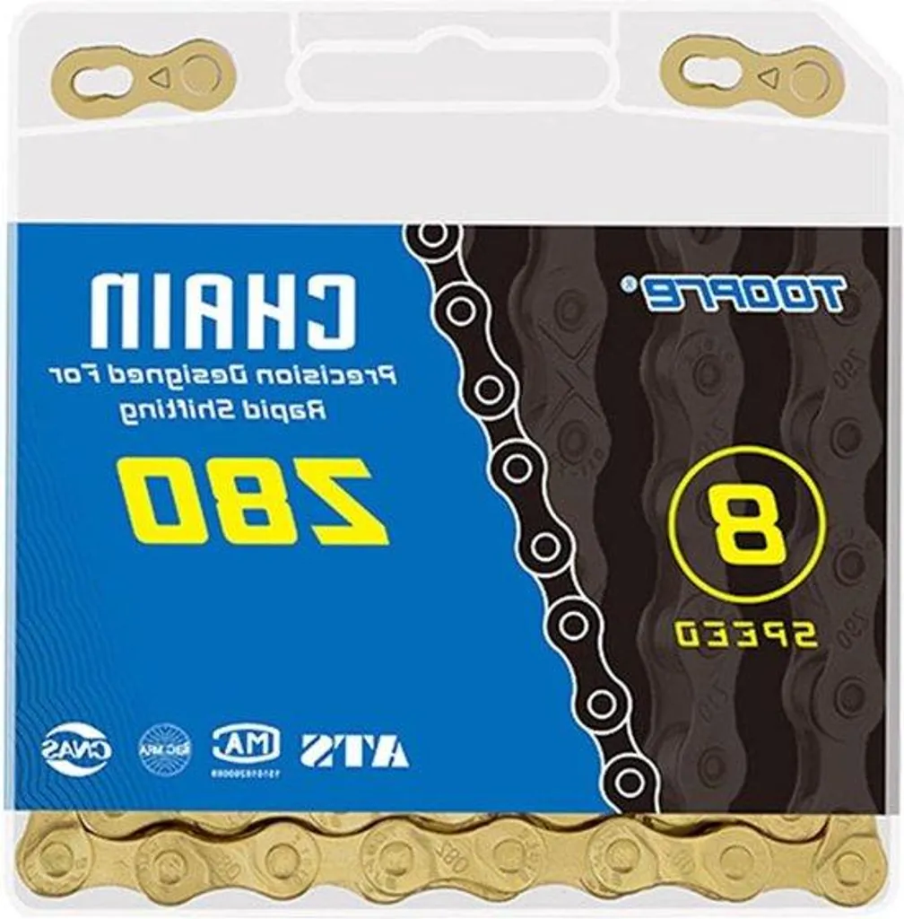 Chaîne de transmission 116 maillons pour VTT et vélo ville 6-8 v