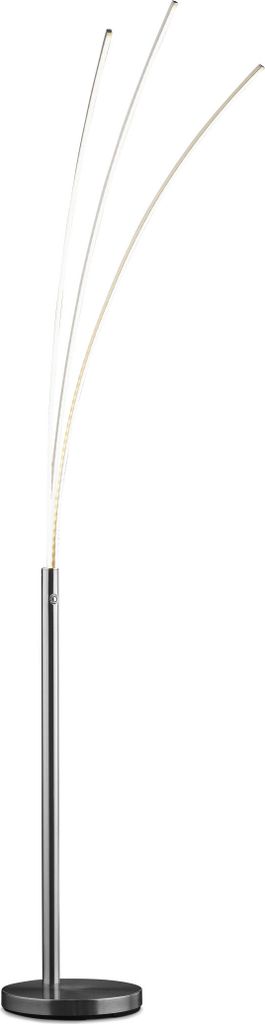 casa NOVA Stehleuchte TRISTAR DH 25x190 cm grau Stehlampe Produktbild 
