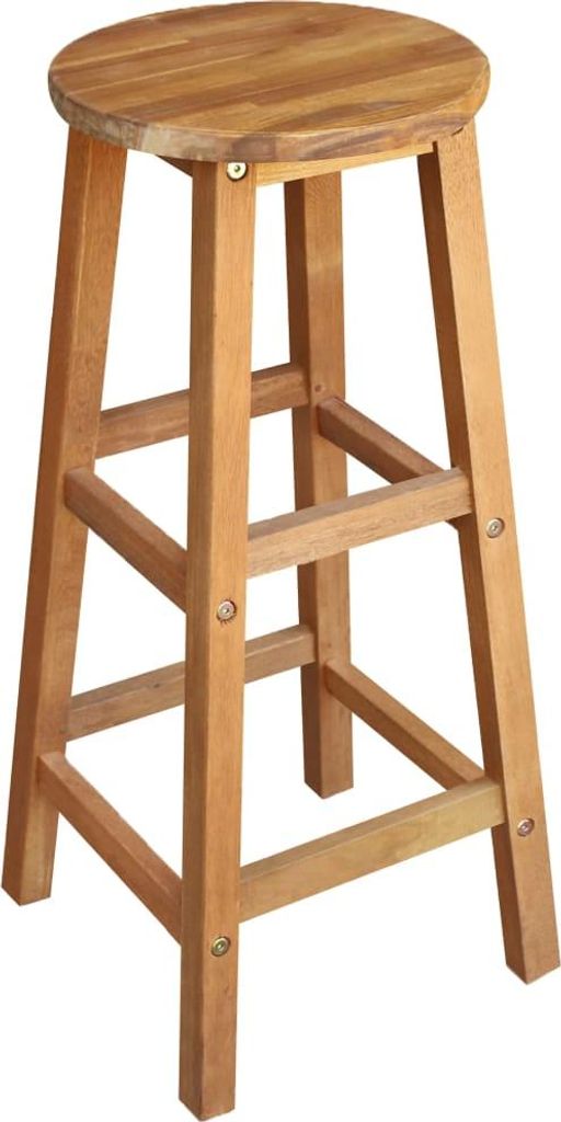 vidaXL Barhocker 2 Stk. Massivholz Akazie Produktbild 