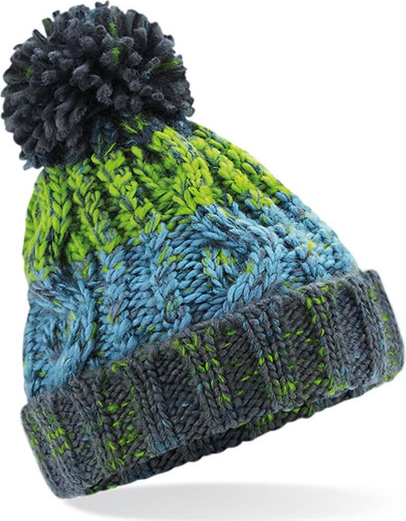 Čepice Beechfield Junior Corkscrew Pom Pom Beanie Obrázek produktu 