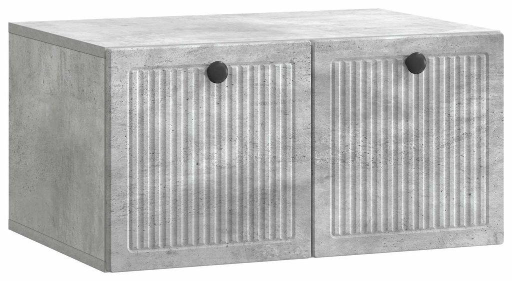 Wandmontierter TV-Schrank Betongrau 59,5 x 41 x 30 cm