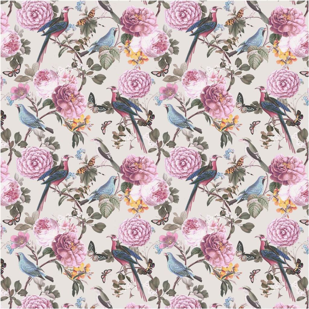 Fototapete Tiere - Vliestapete - Bildtapete UV-beständig Rose rosa Vintage Wandtapete geruchsfrei