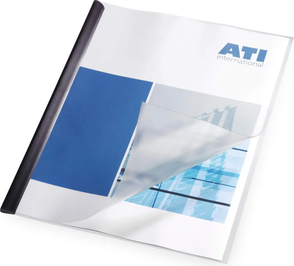 Set 50 Copertine A4 DURABLE 293919 - Trasparenza Premium per Report - 2